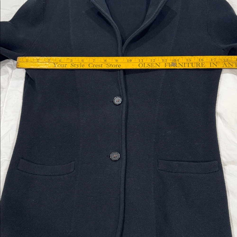 J Crew sweater blazer. Black, size small. - Picture 5 of 8
